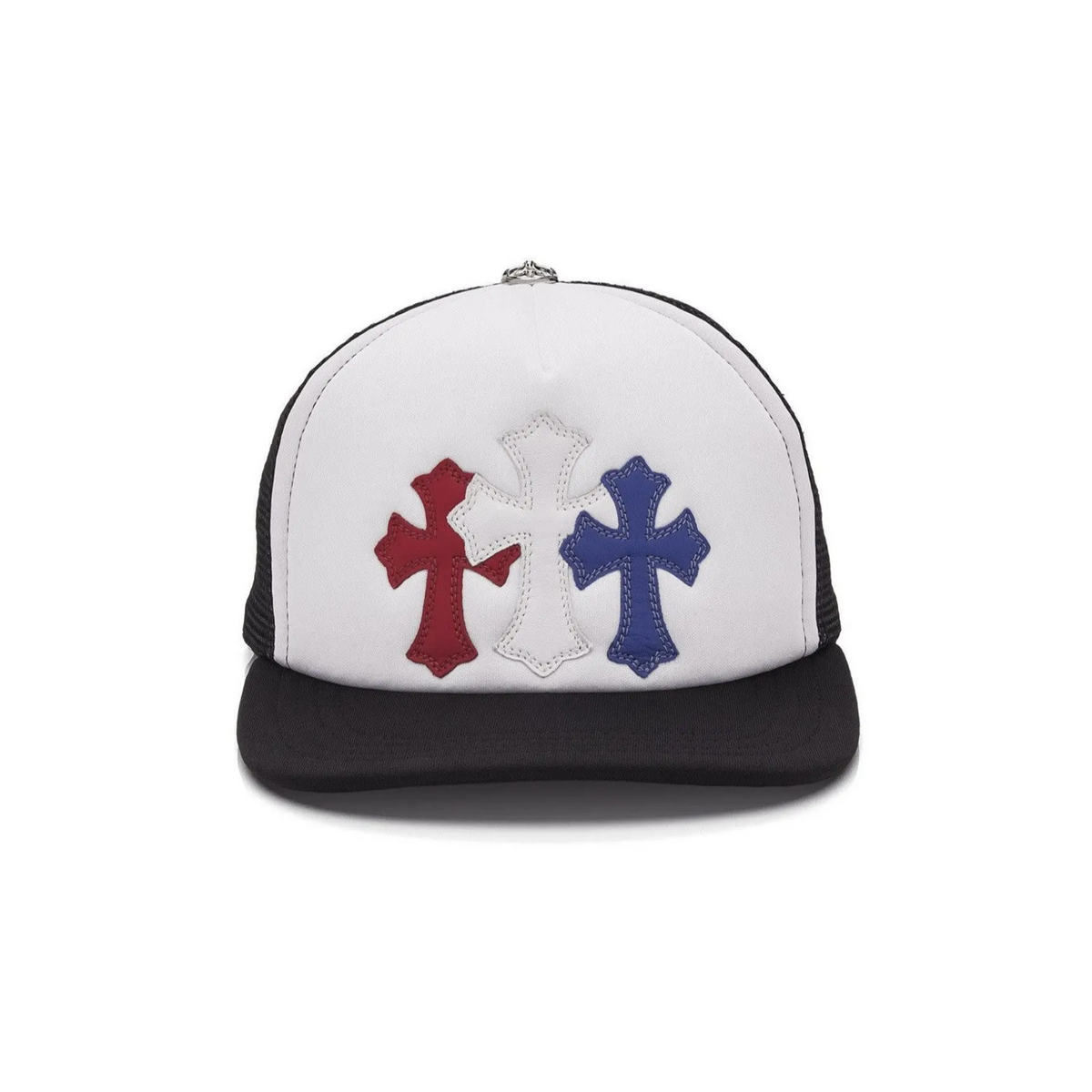 クロムハーツ Chrome Hearts Triple Cross Trucker Hat Red/White/Blue – DISTRICT