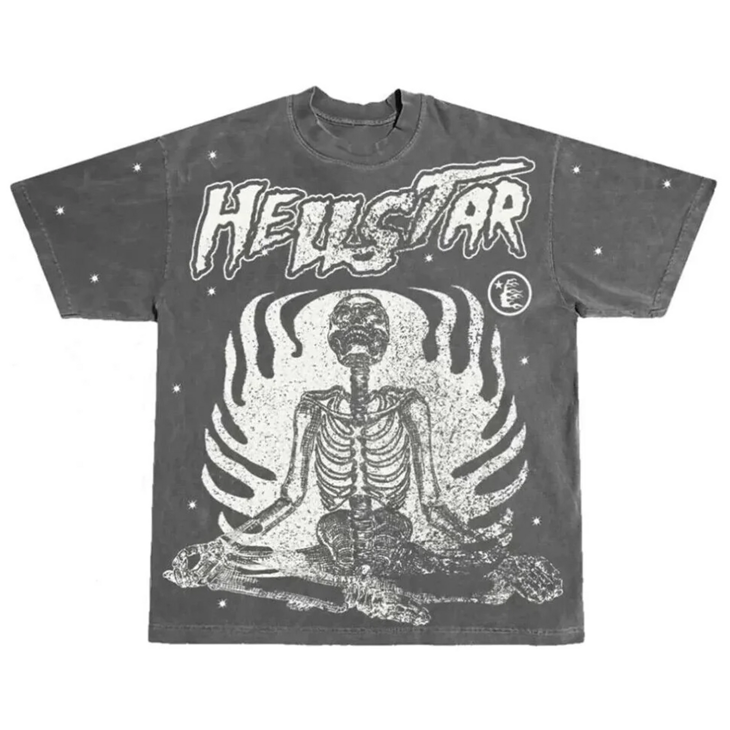 Hellstar Studios Inner Peace T-Shirt Faded Black [USED] - XS (Used)