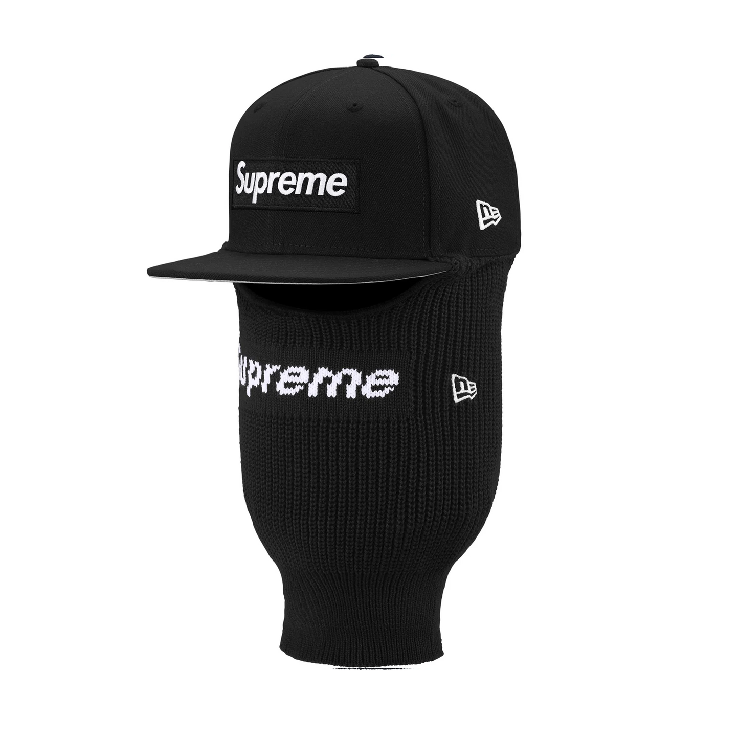 Supreme New Era Box Logo 59Fifty Balaclava Cap Black