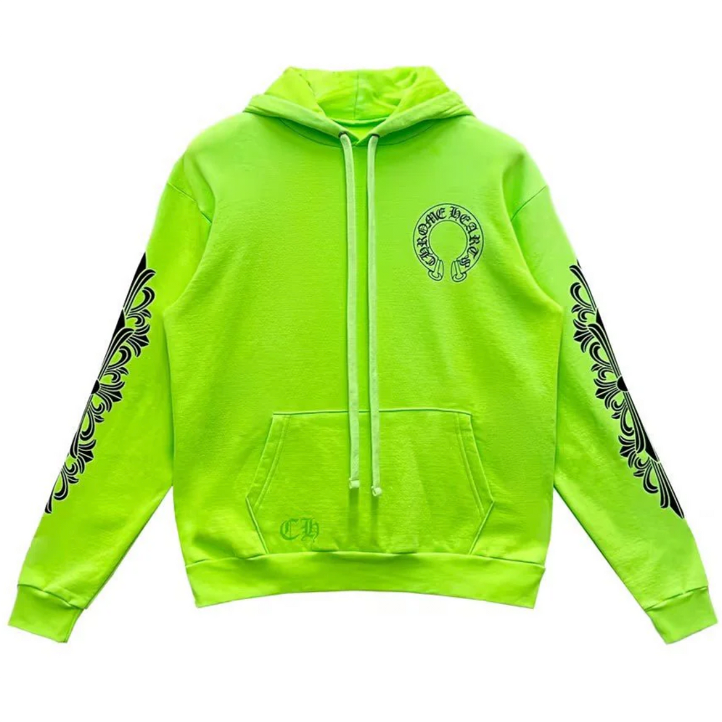 Chrome Hearts Ultra Festival Hoodie 'Neon Green' [USED] - S (Used)