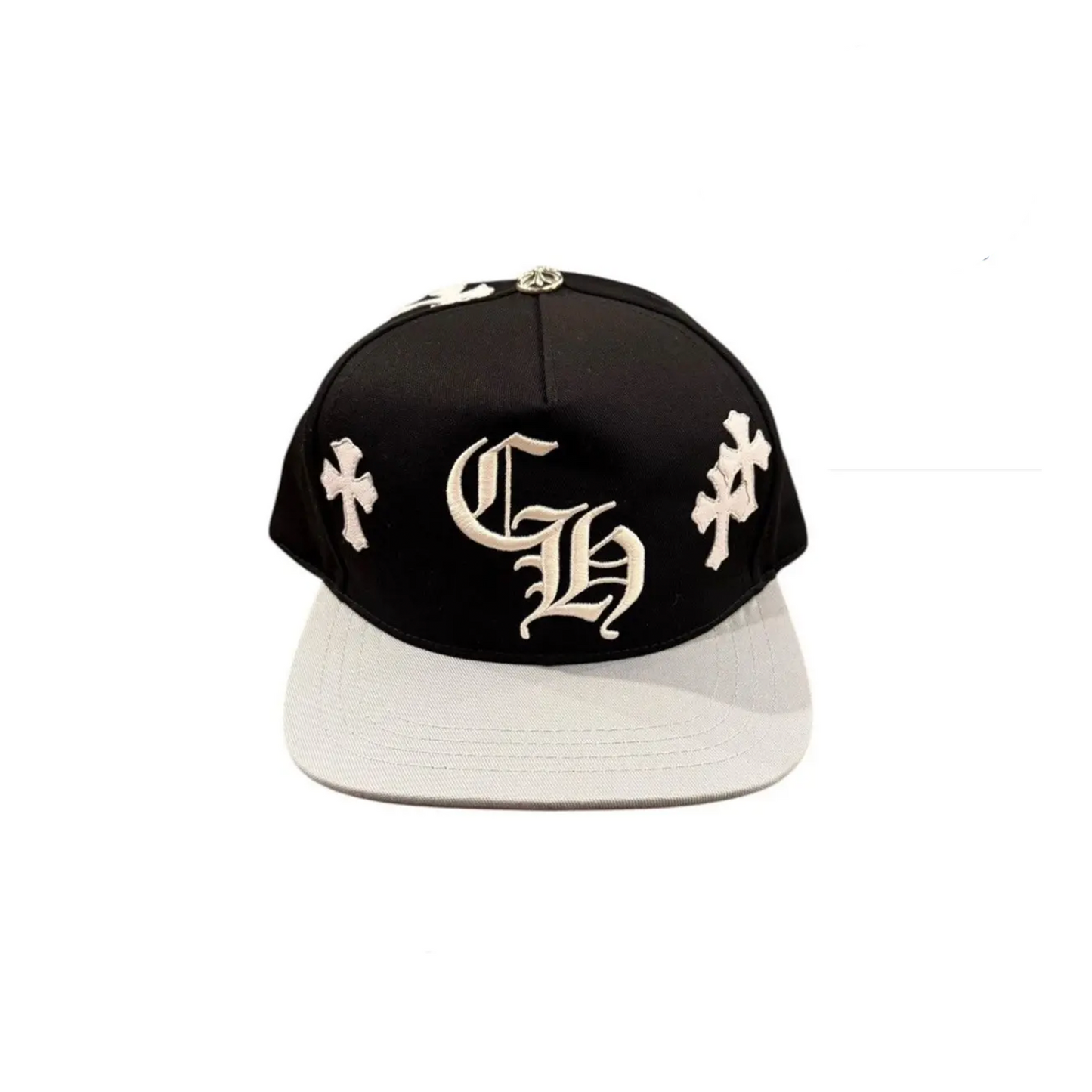 Chrome Hearts Cross Patch Hat Black Grey [USED]