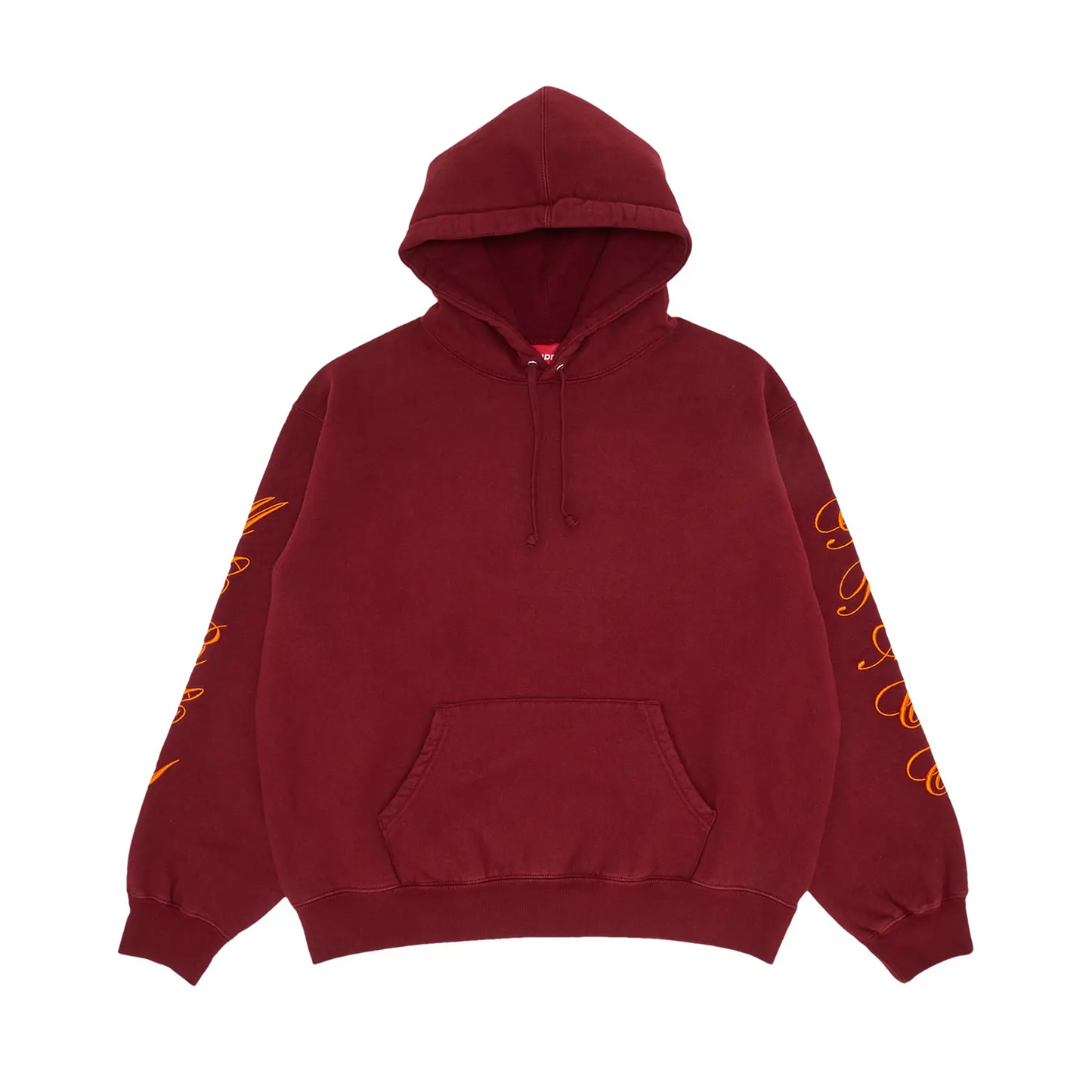 Supreme Patches Spiral Hooded Sweatshirt Cardinal [USED] - XXL (Used)