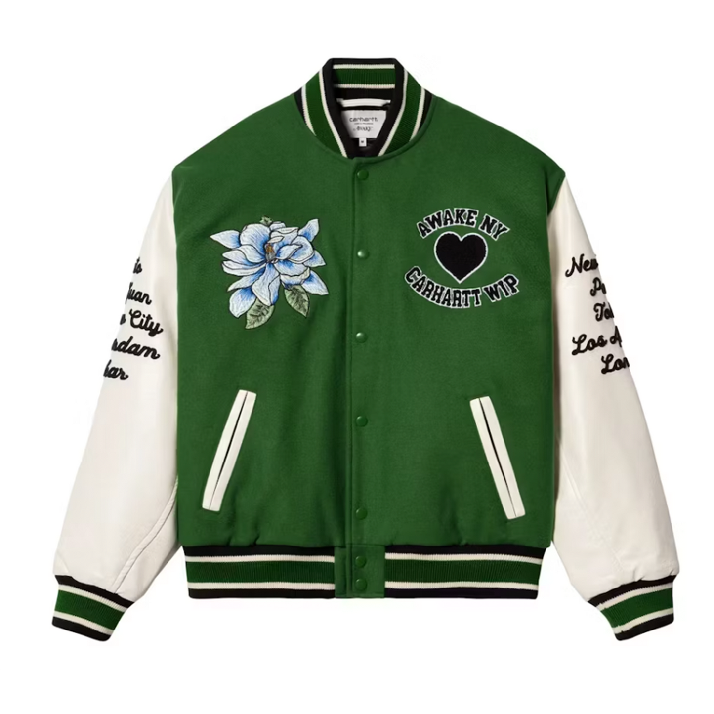 Awake NY X Carhartt WIP Teddy JacketGreen/Cream [USED] - XL (Used)