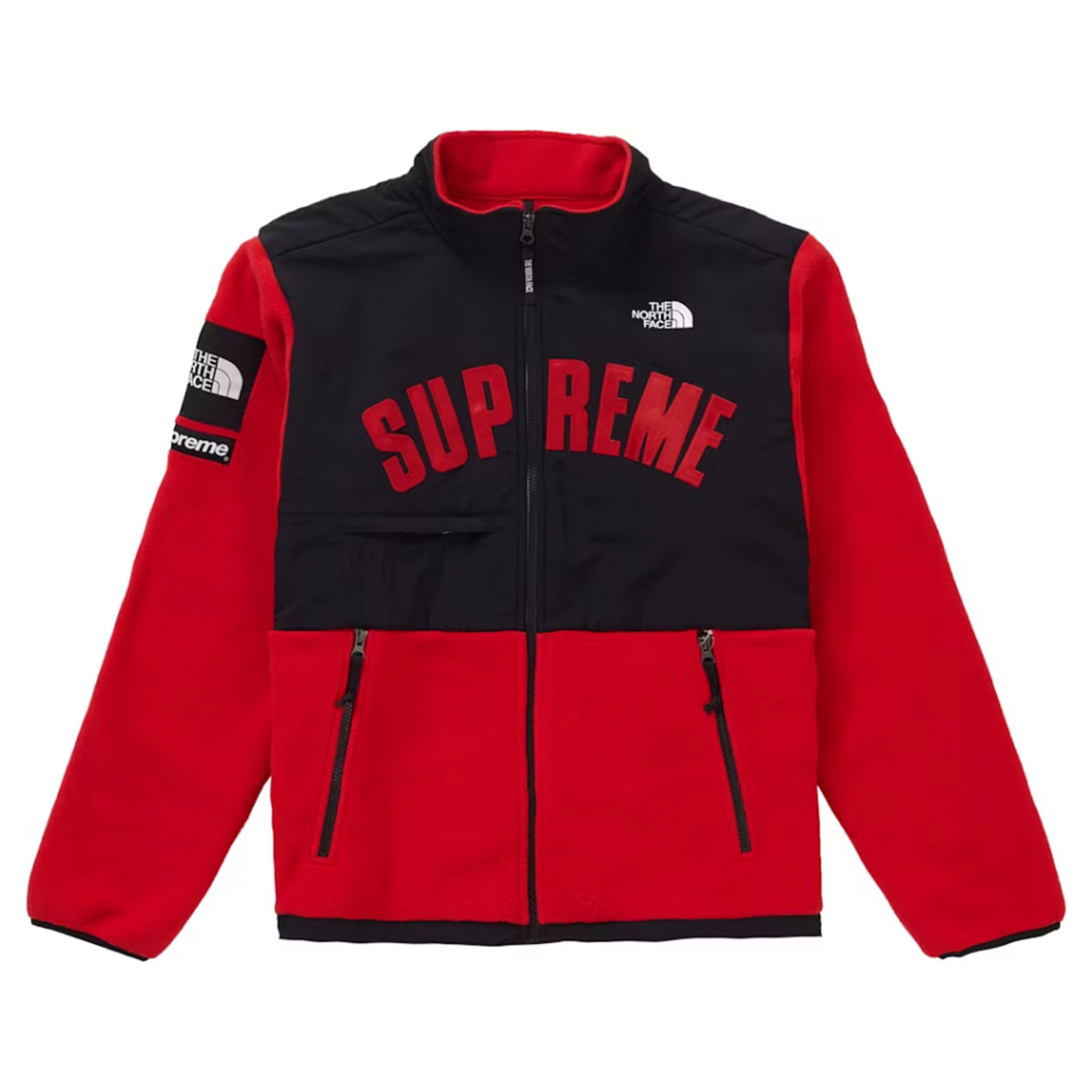 Supreme The North Face Arc Logo Denali Fleece Jacket Red [USED] - L (Used)