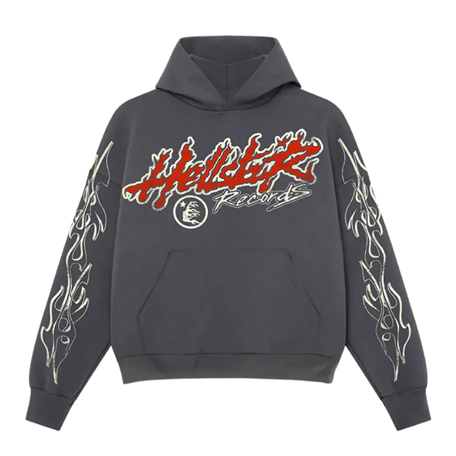 Hellstar Studios Records Tour Hoodie Faded Black