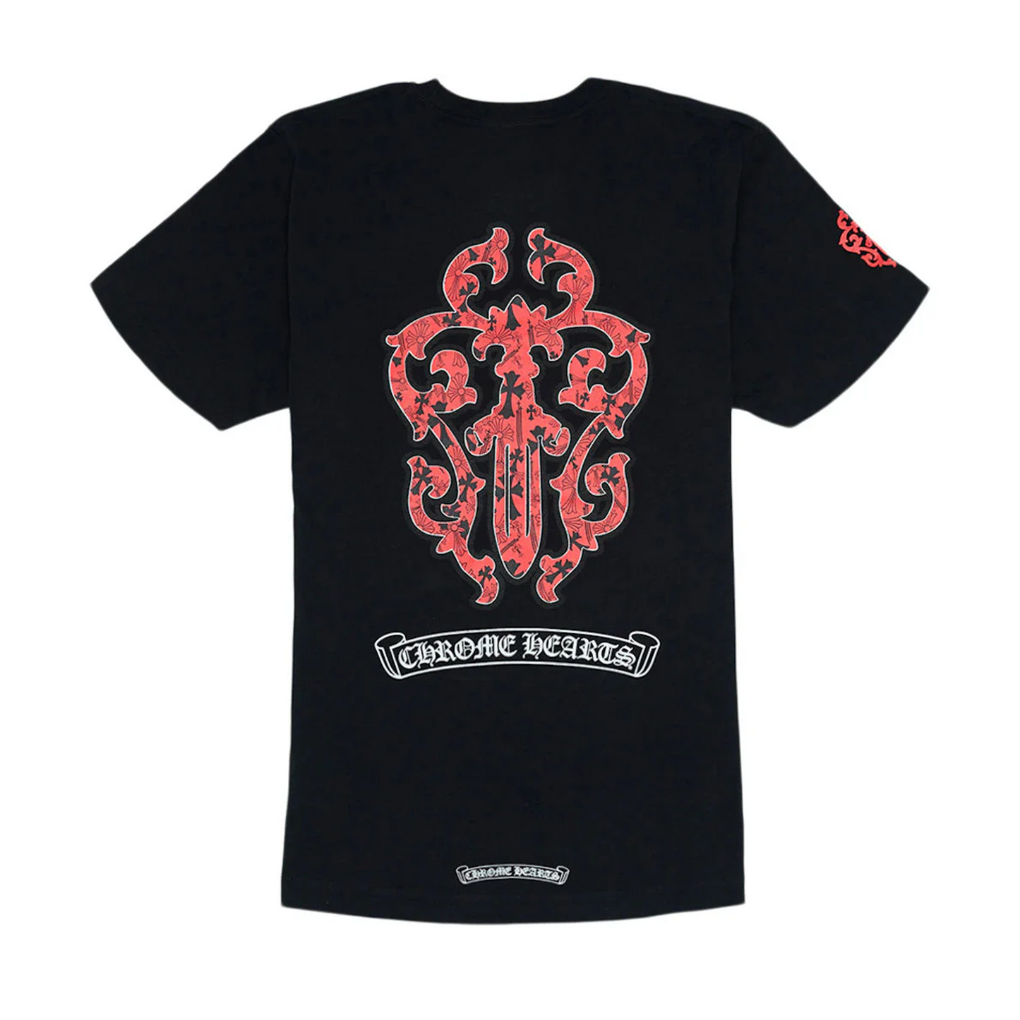 Chrome Hearts Red Dagger T-shirt Black [USED] - XL (Used)