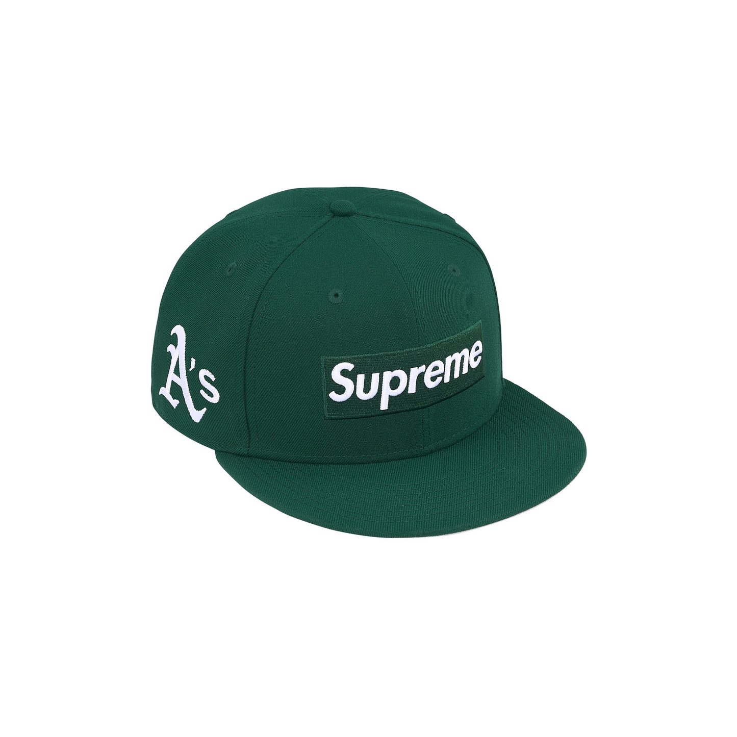Supreme x MLB Teams Box Logo New Era 'Dark Green Oakland A's'