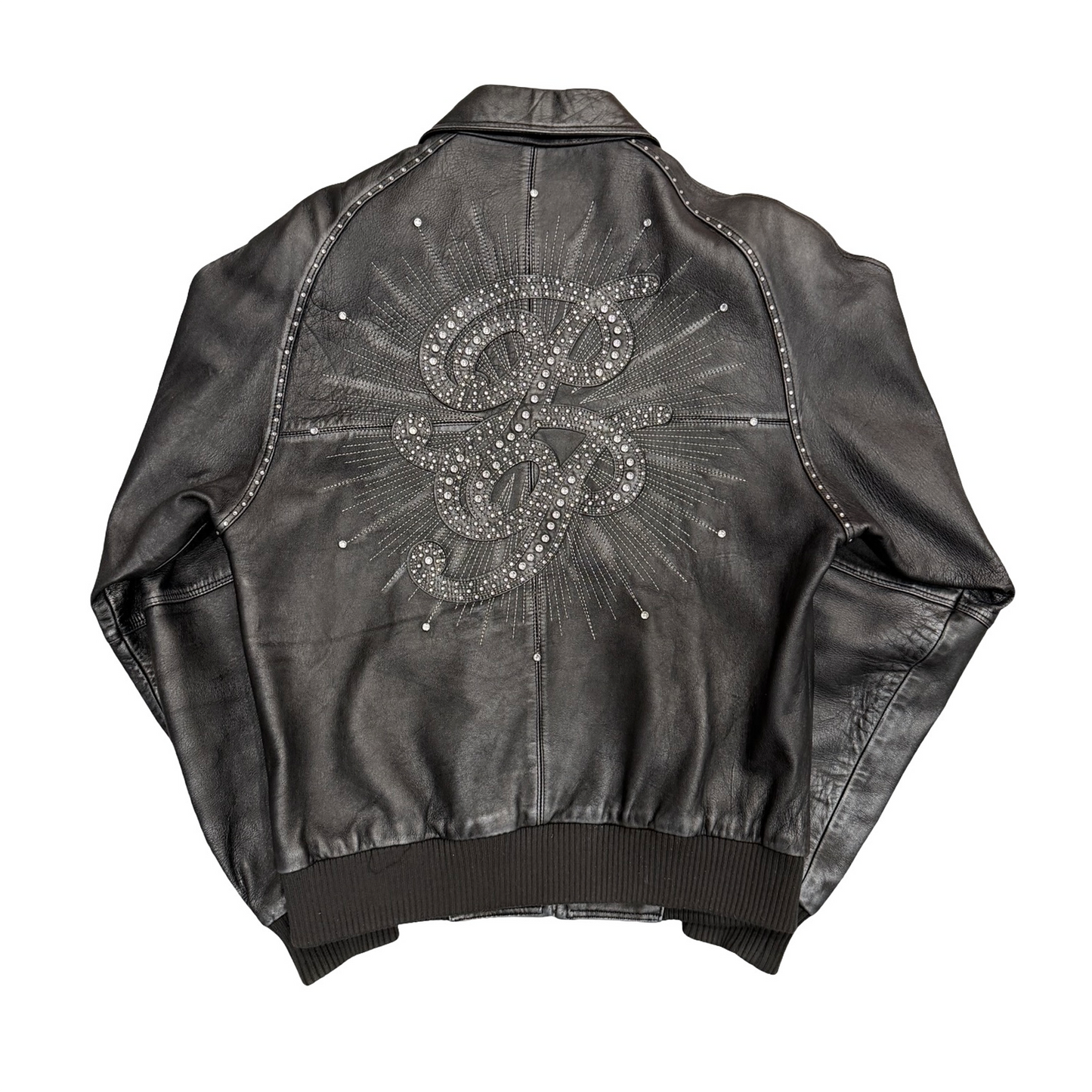 Pelle Pelle Black Leather Jacket USED] - 18 (Used)
