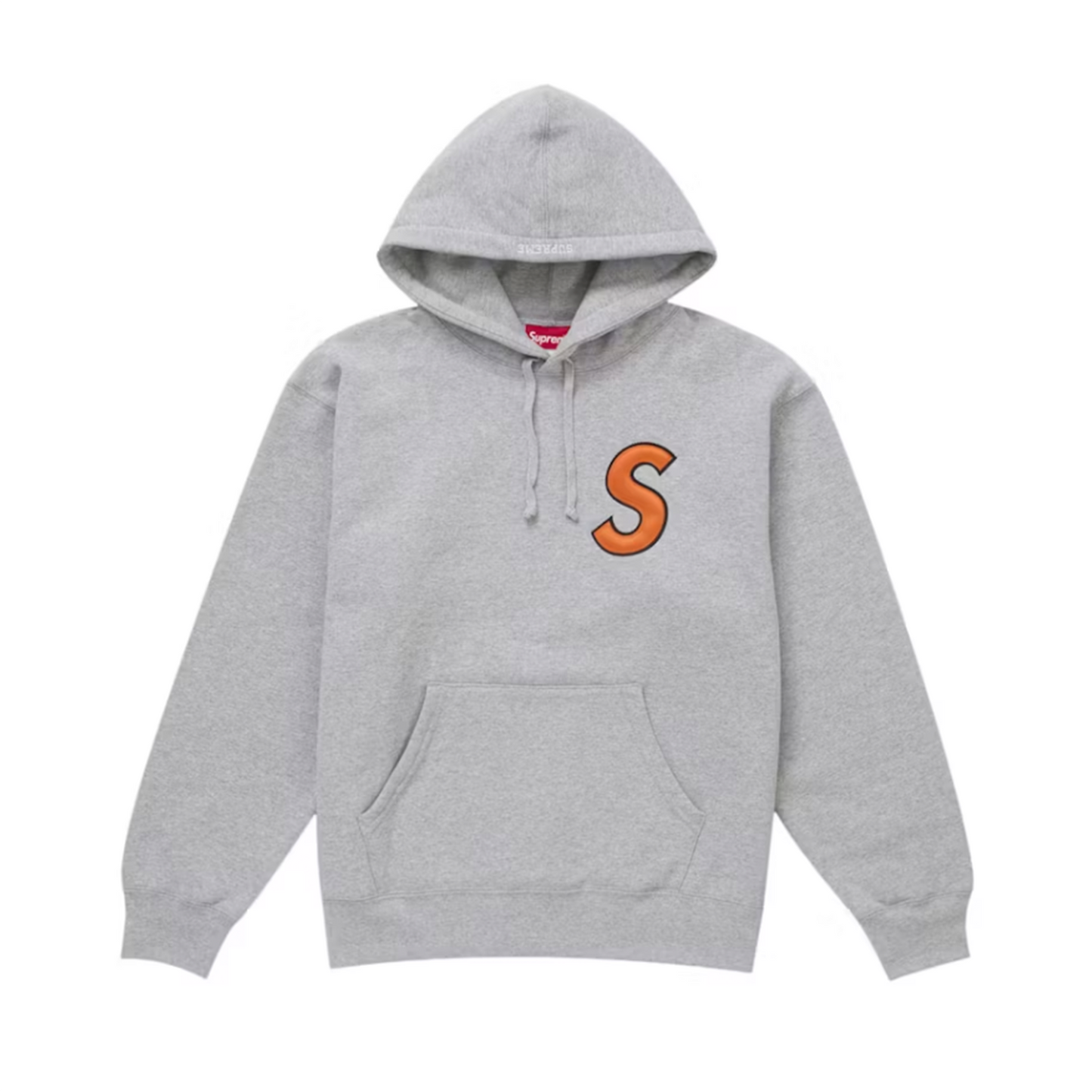 Supreme S Logo Hooded Sweatshirt (SS25) Ash Grey [USED] - L (Used)