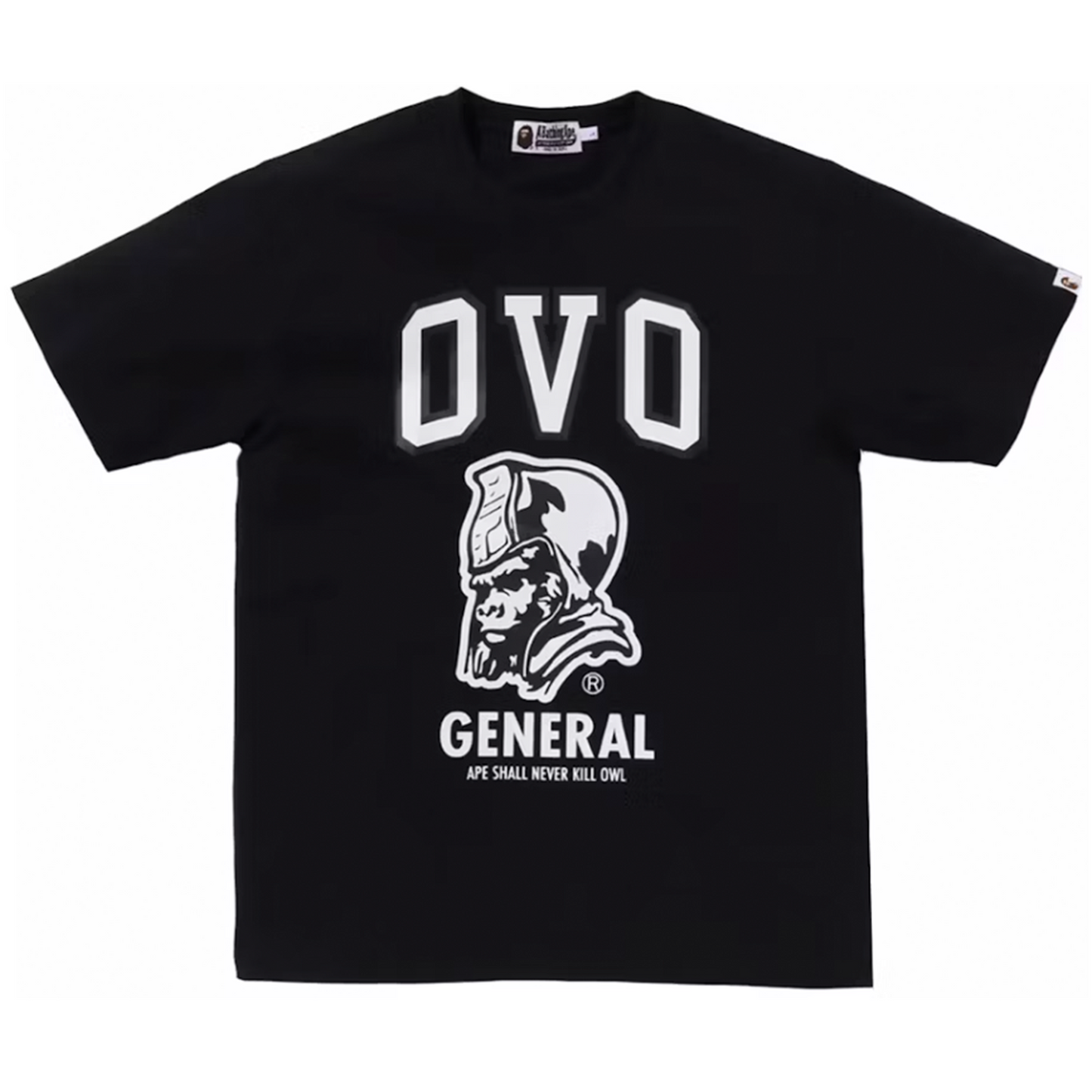 BAPE x OVO General Tee Black