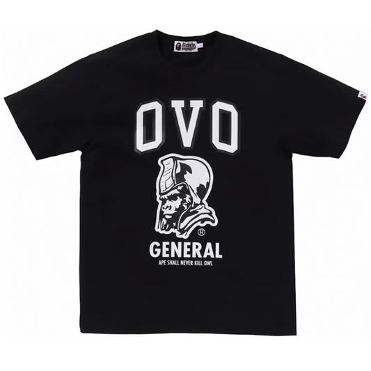 BAPE x OVO General Tee Black