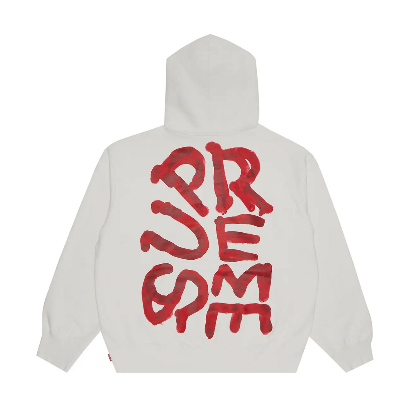Supreme Paint Hooded Sweatshirt White [USED] - M (Used)