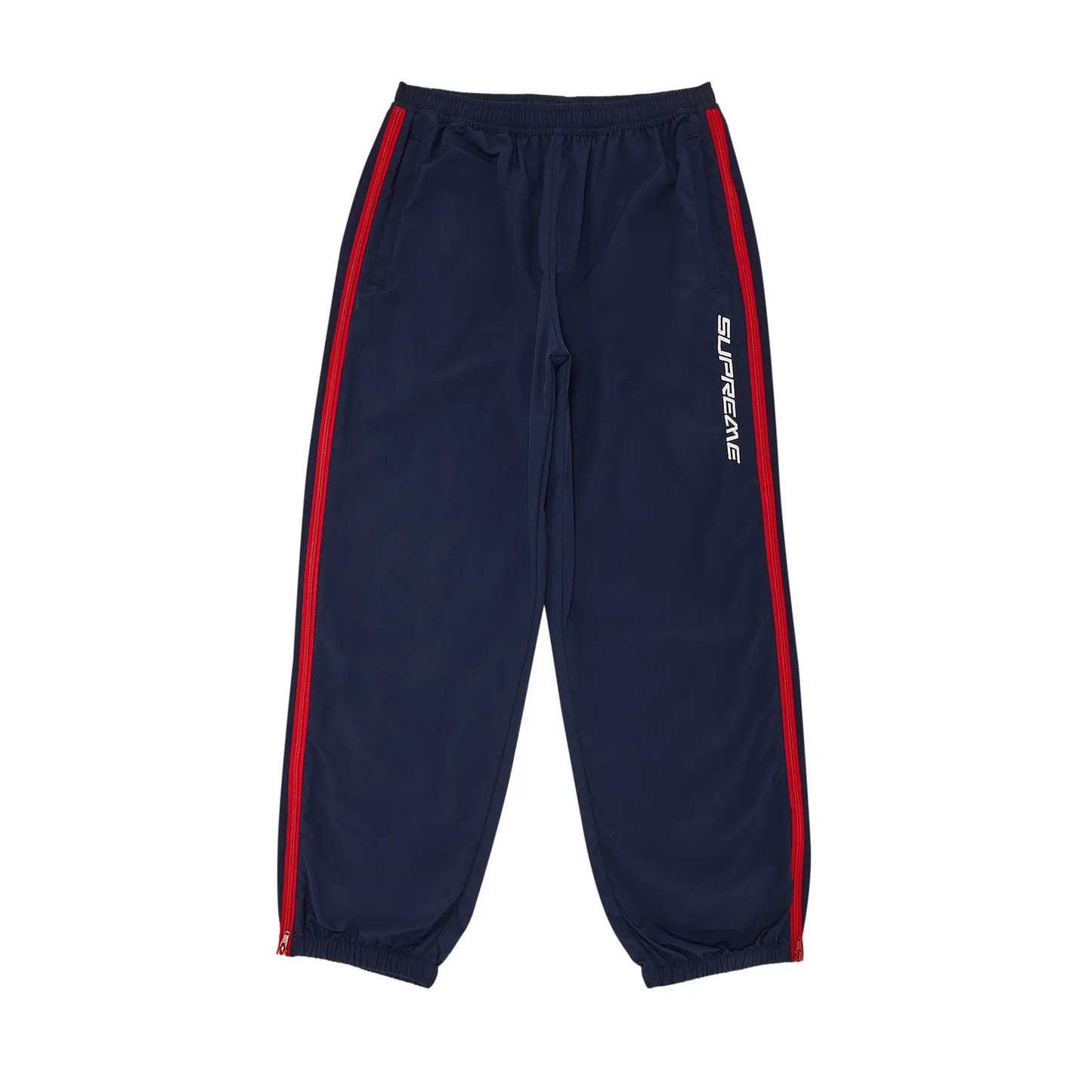 Supreme Contrast Zip Warm Up Pant 'Navy' [USED] - M (Used)