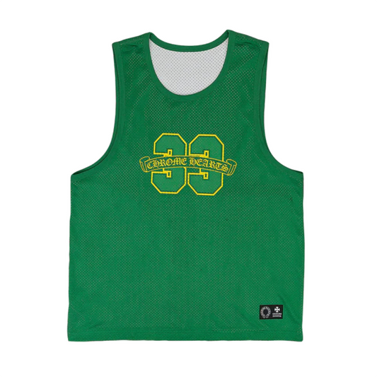 Chrome Hearts Mesh Reversible Basketball Jersey Green/White