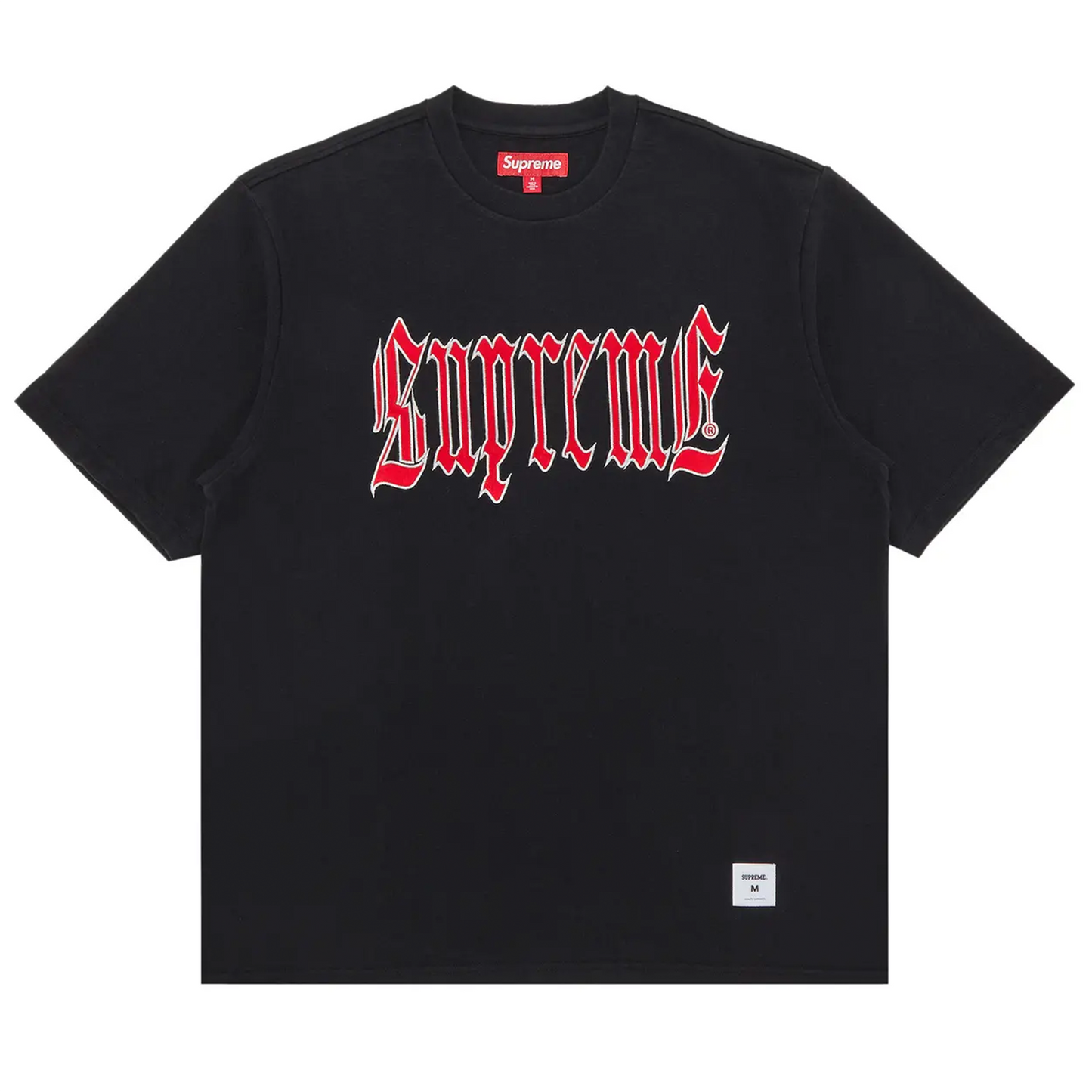 Supreme Old English S/S Top (SS24) Black [USED] - M (Used)
