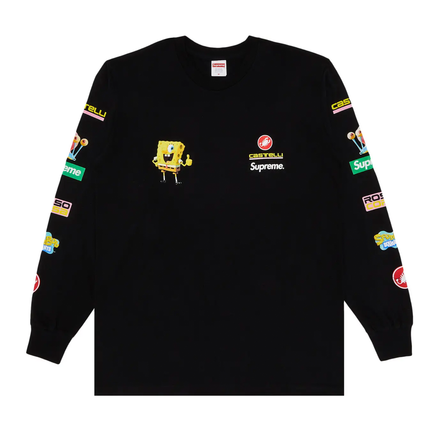 Supreme SpongeBob/Castelli Racing L/S Tee Black