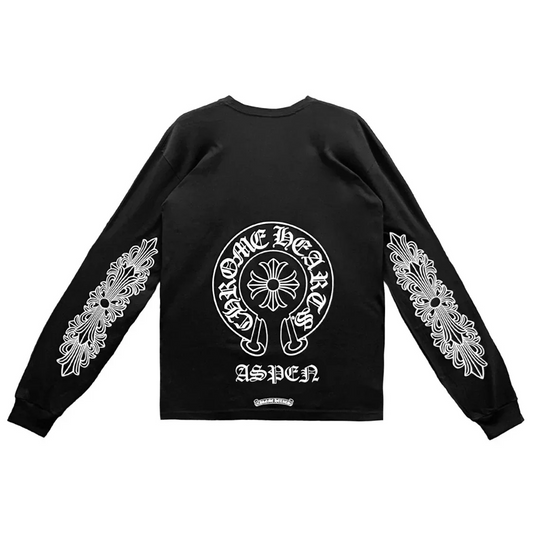 Chrome Hearts Aspen Exclusive L/S T-Shirt Pocket Tee Black