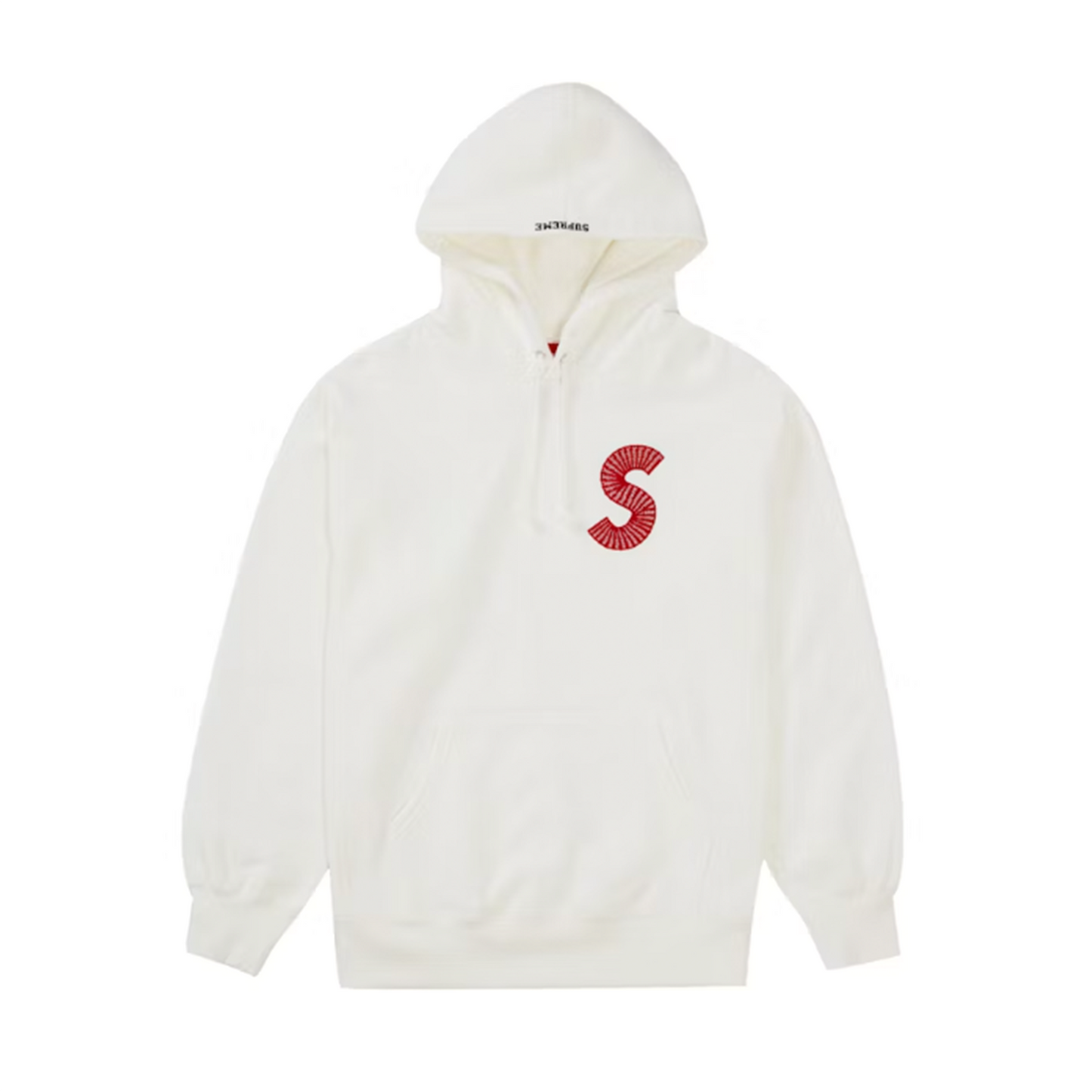 Supreme S Logo Hooded Sweatshirt (FW20) White [USED] - M (Used)