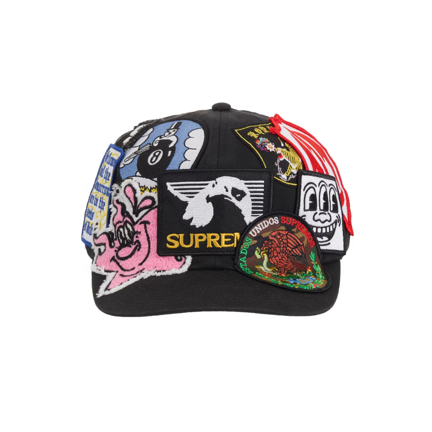 Supreme Patches 6 Panel Black [USED]
