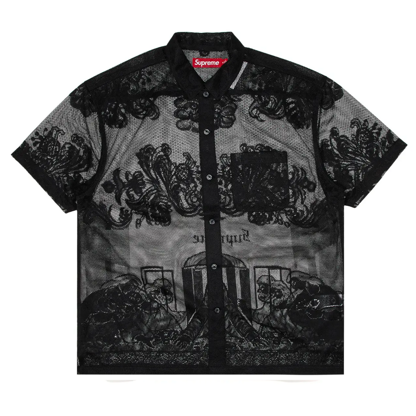 Supreme Last Supper Lace S/S Shirt Black