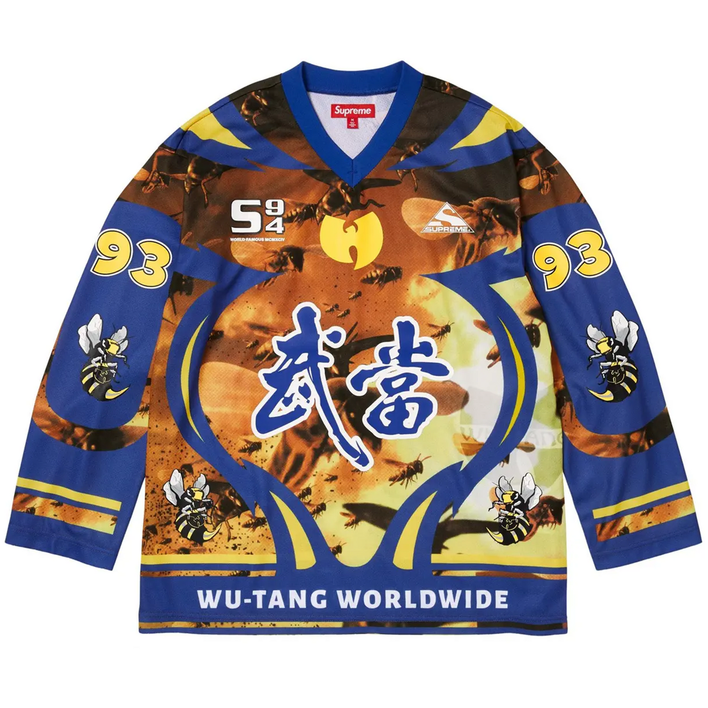 Supreme Wu-Tang Clan Hockey Jersey Blue