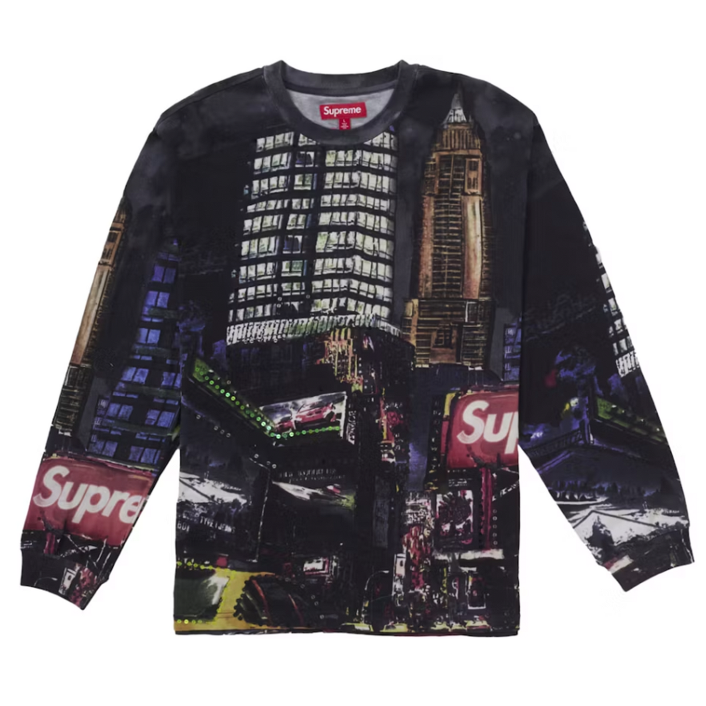Supreme Skyline Sequin L/S Top Night