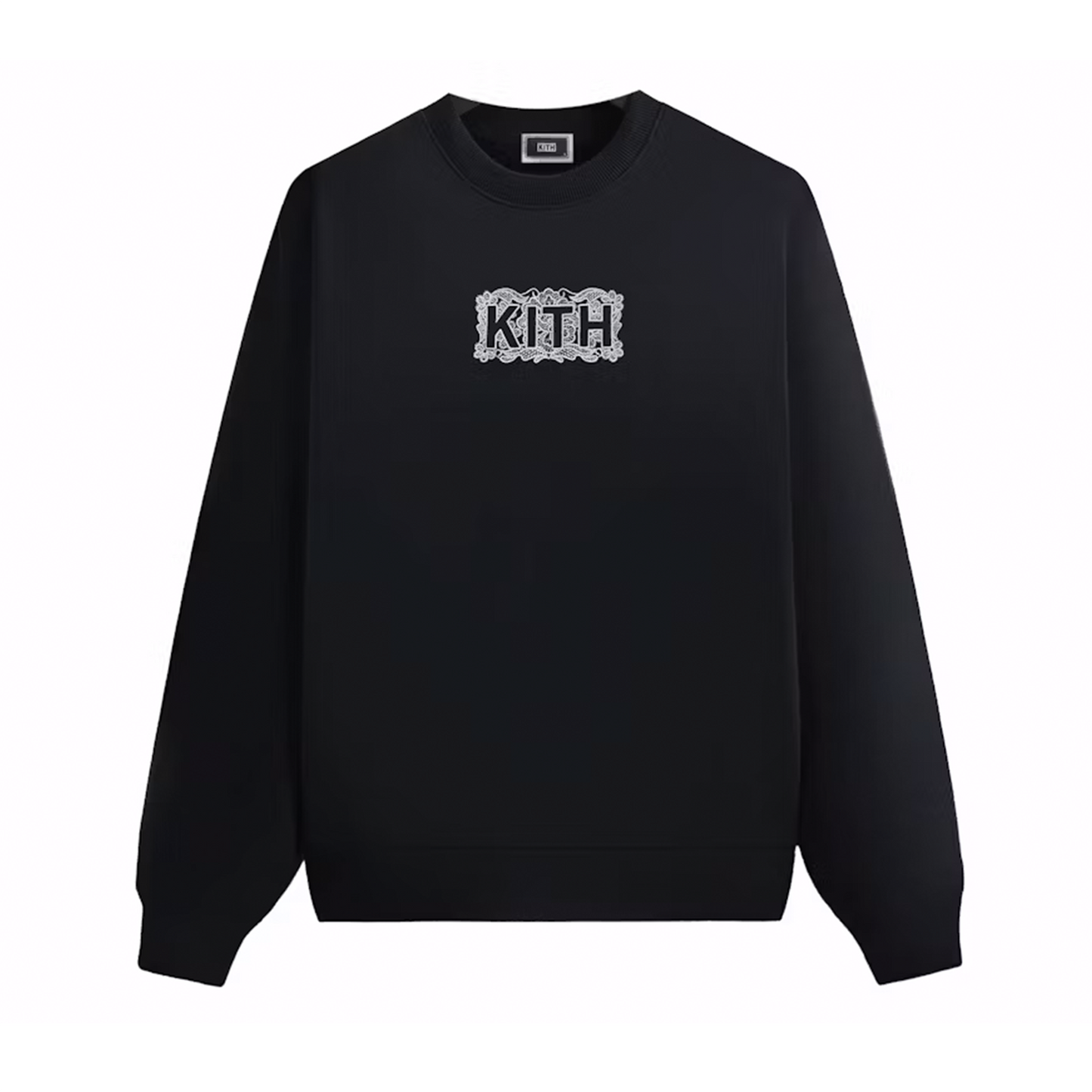 Kith Floral Lace Nelson Crewneck Black [USED] - S (Used)