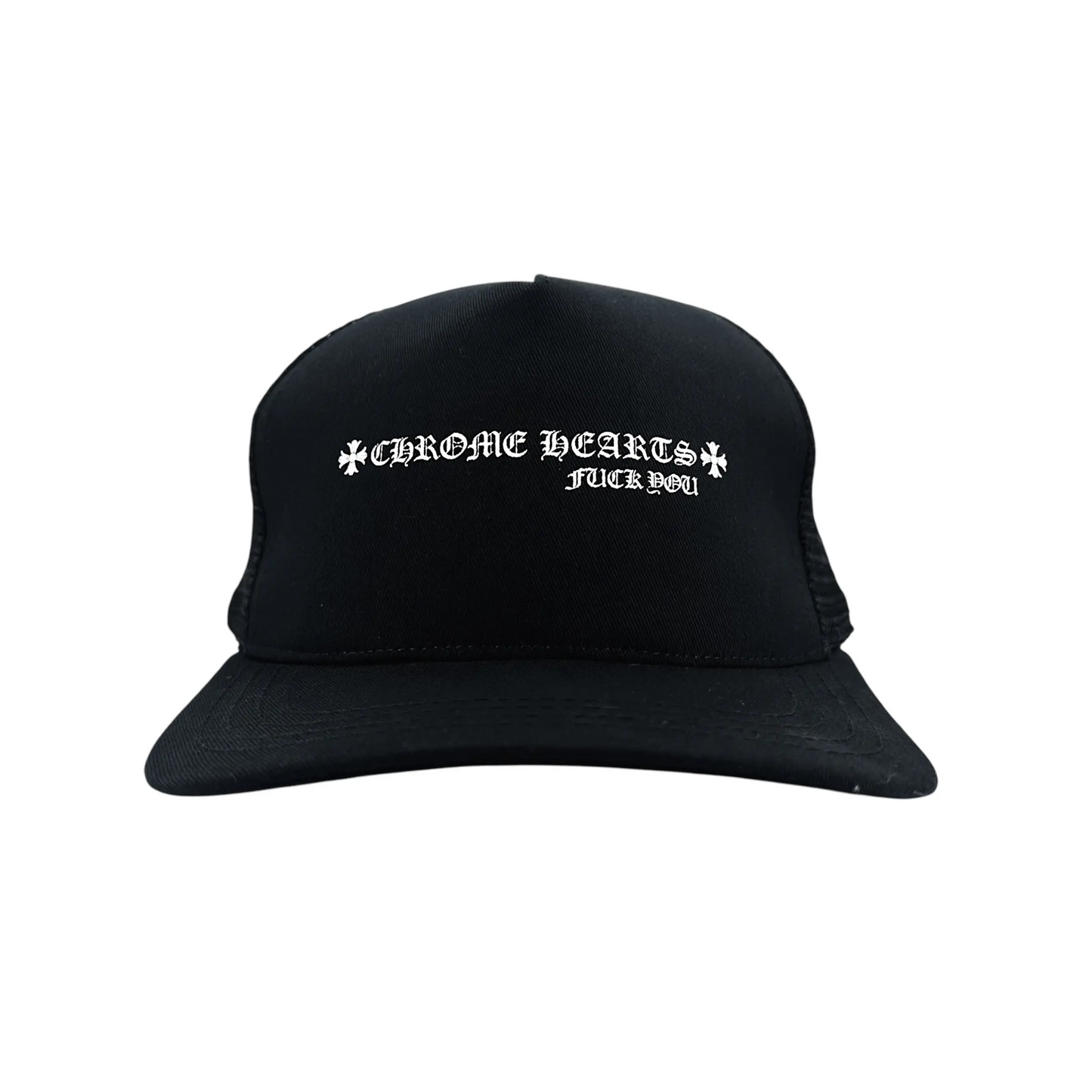 Chrome Hearts Fuck You Trucker Hat Black