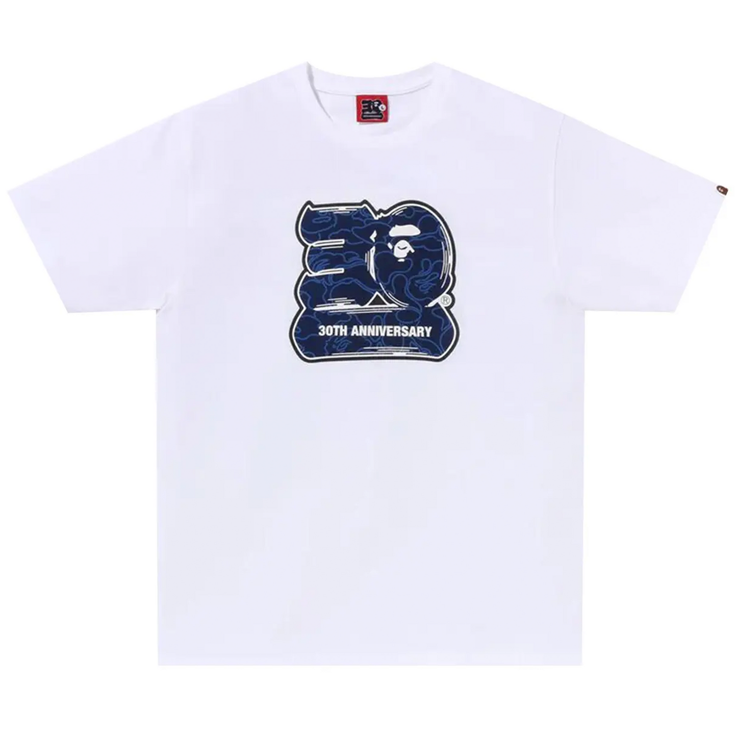 BAPE 30th Anniversary II Tee White/Navy