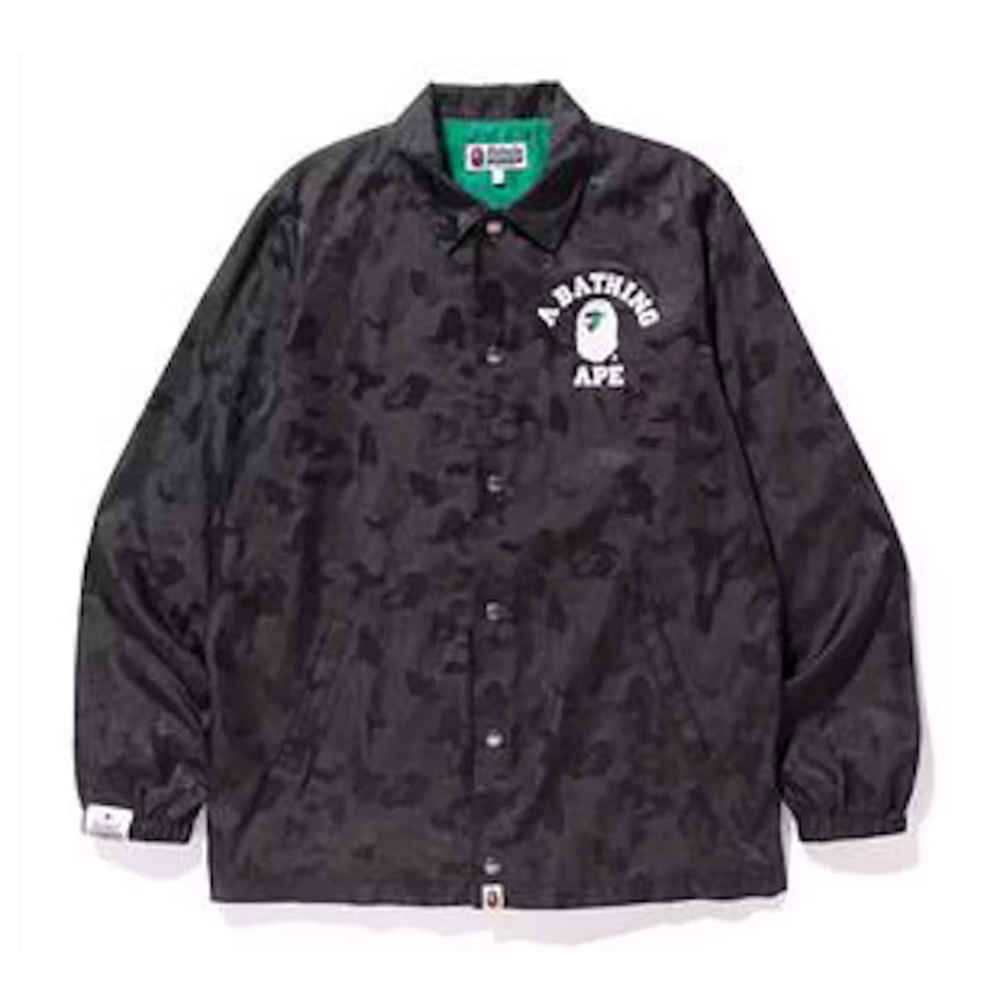 BAPE x Heineken 100 Jacquard Camo Coaches Jacket Black [USED] - XL (Used)