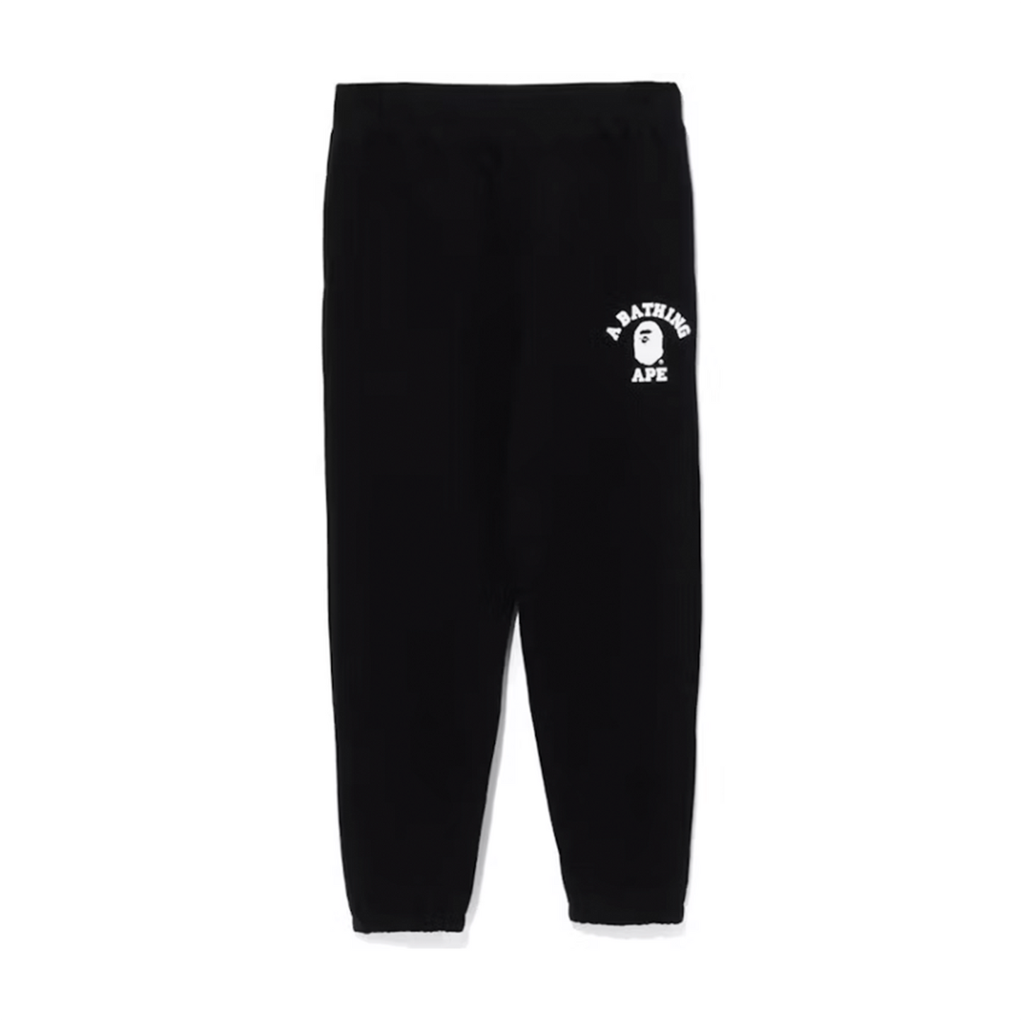 BAPE College Wide Fit Sweat Pants Black [USED] - M (Used)