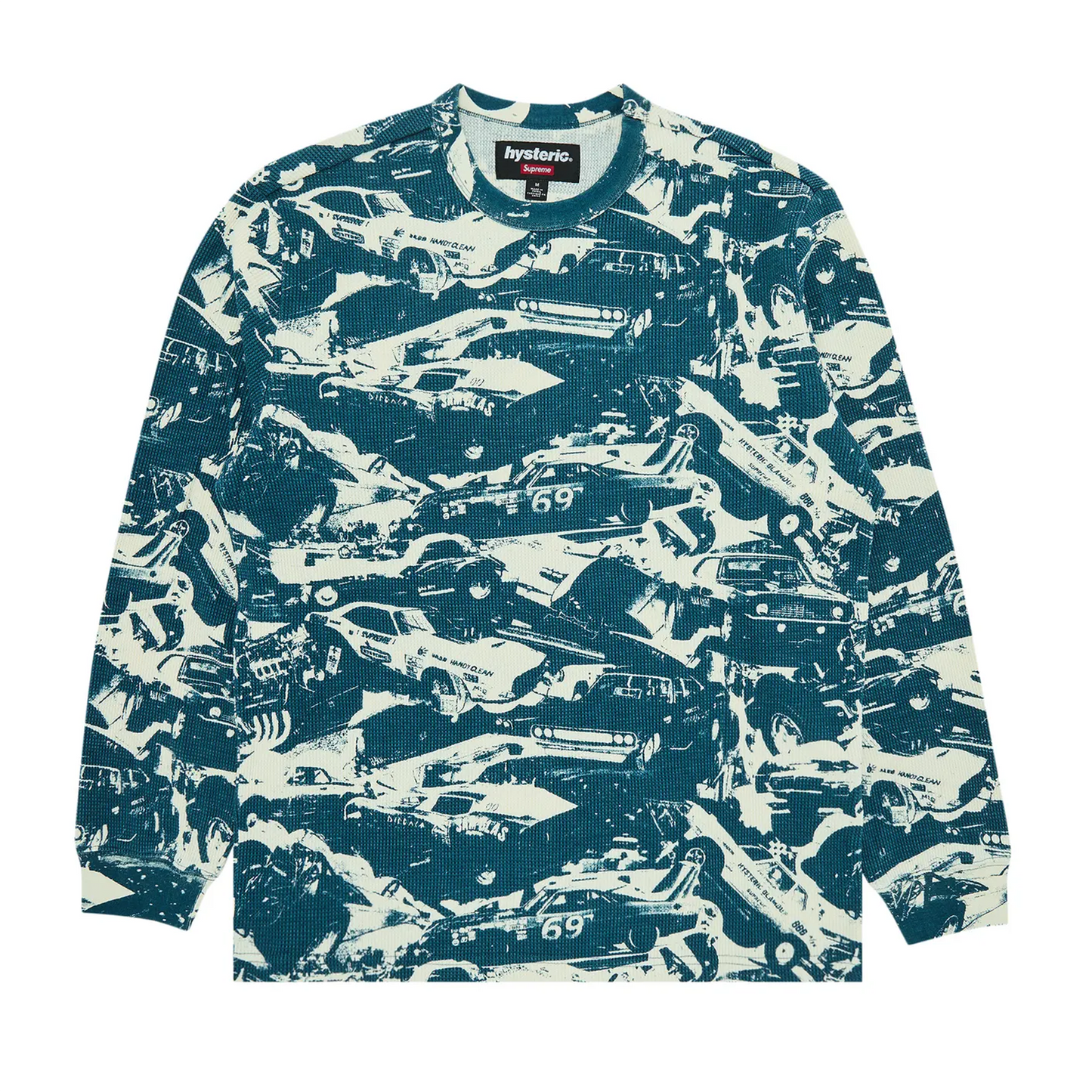 Supreme x HYSTERIC GLAMOUR Cars Thermal 'Teal' [USED] - L (Used)