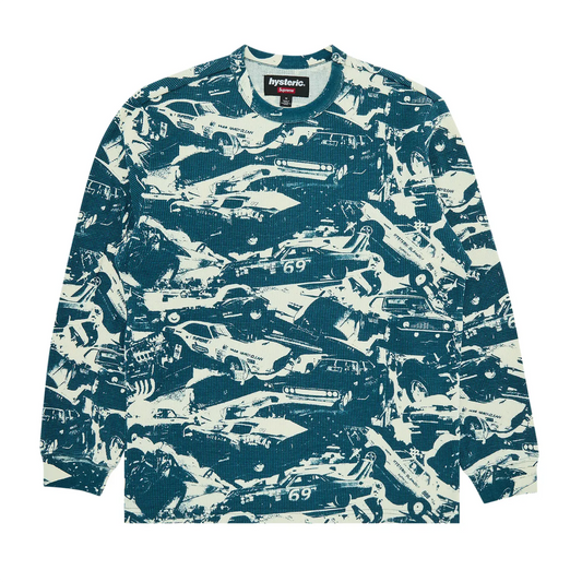 Supreme x HYSTERIC GLAMOUR Cars Thermal 'Teal' [USED] - L (Used)