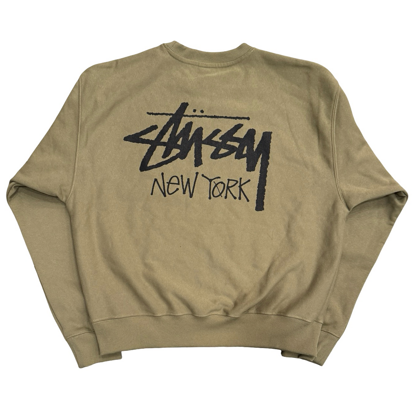 Stussy Stock New York Crewneck Army