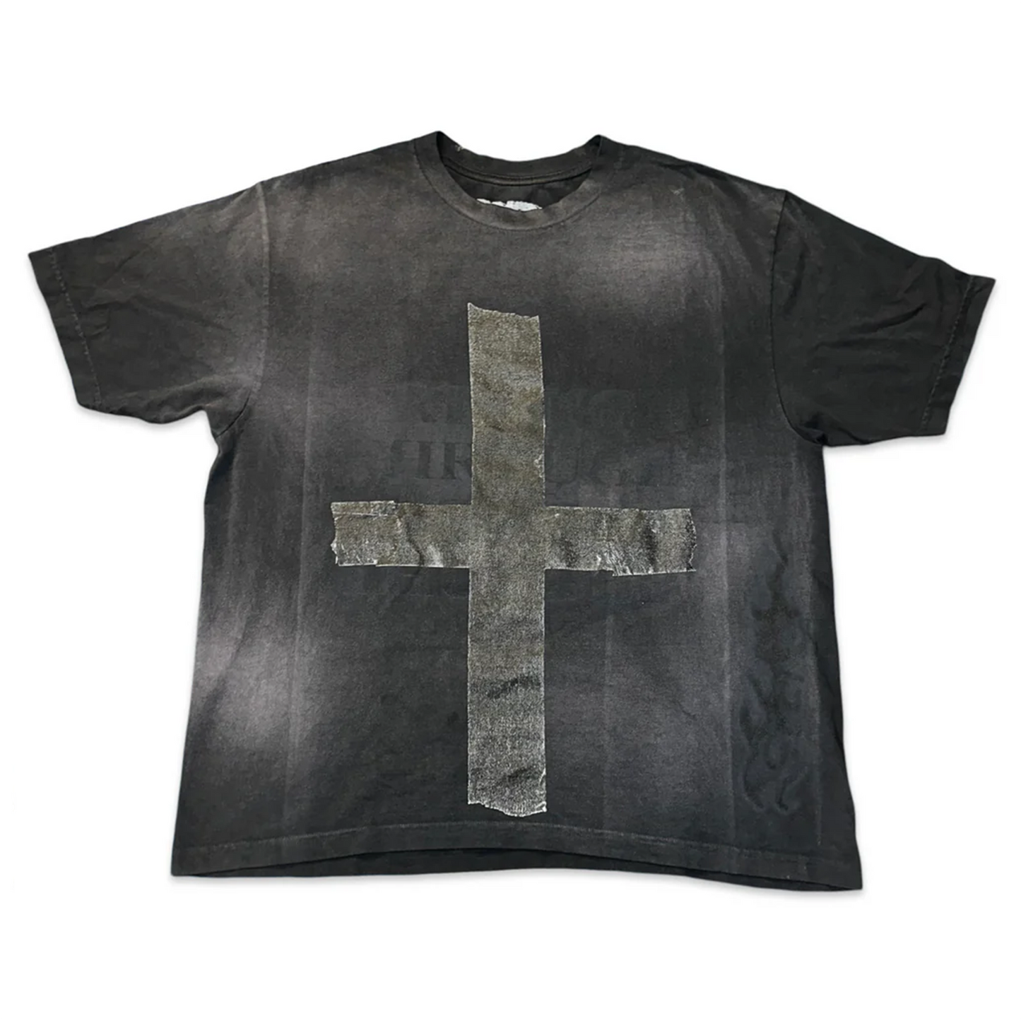 Travis Scott Utopia London UK Cross Black Washed Tee