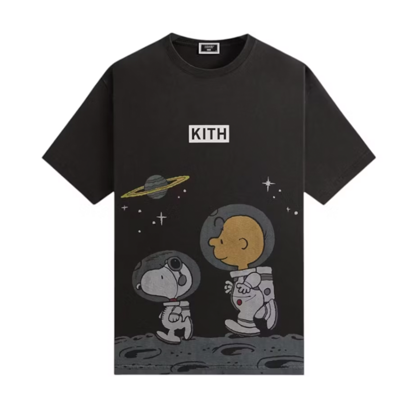 Kith x Peanuts Space Vintage Tee Black