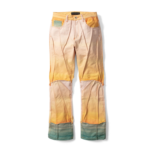 Who Decides War Pink & Orange Sunset Denim Pant