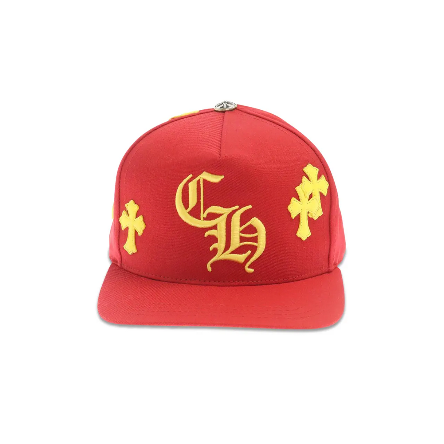 Chrome Hearts Cross Patch Hat Red/Yellow [USED]