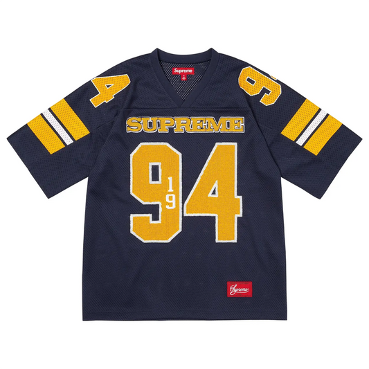 Supreme Sequin Football Jersey Navy