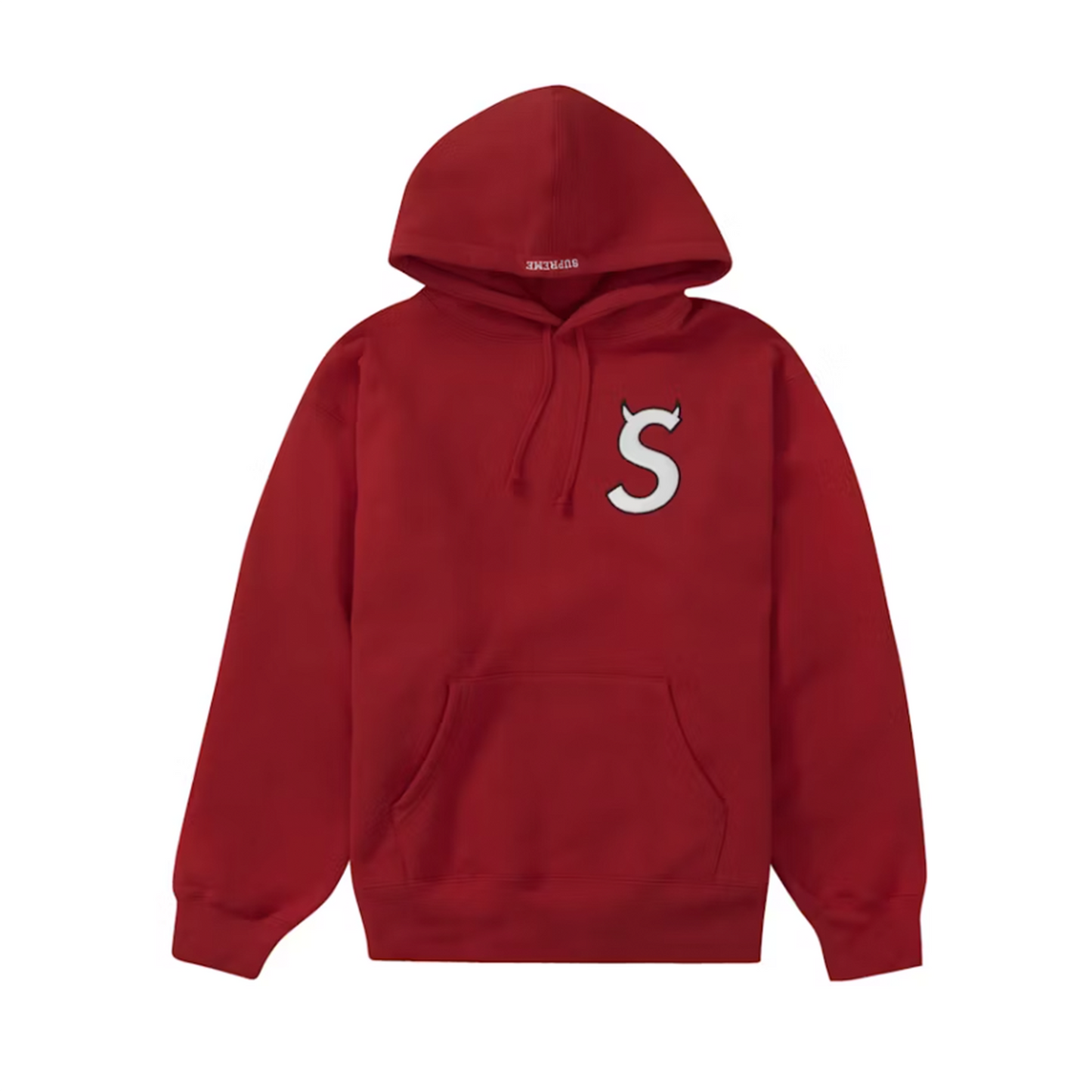 Supreme S Logo Hooded Sweatshirt (FW22) Red [USED] - M (Used)