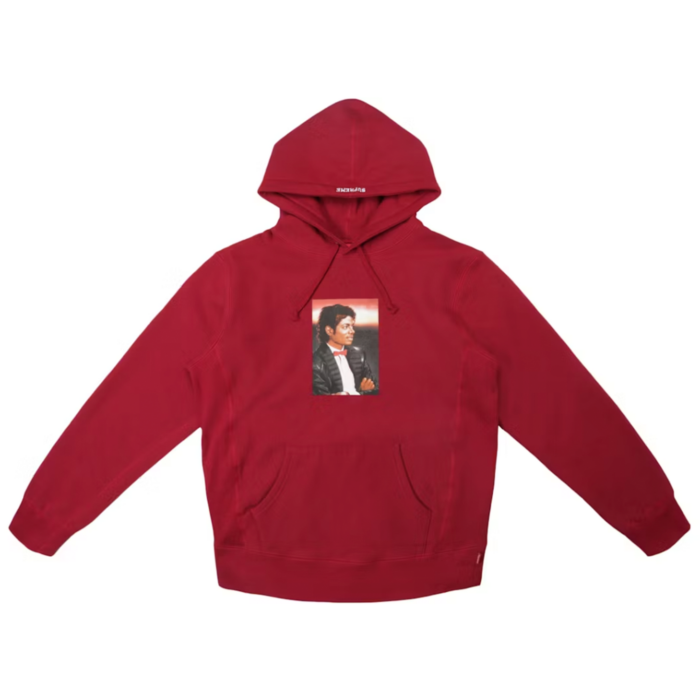 Supreme Michael Jackson Hooded Sweatshirt Cardinal [USED] - L (Used)