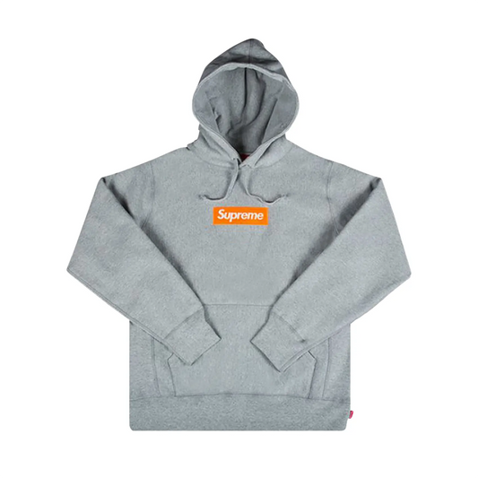 Supreme Box Logo Hooded Sweatshirt (FW17) Heather Grey [USED] - M (Used)