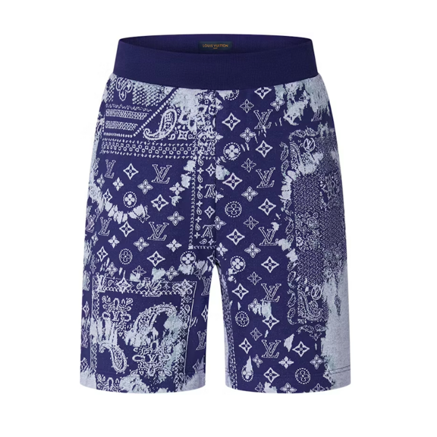 Louis Vuitton Monogram Bandana Shorts Indigo/White [USED] - L (Used)