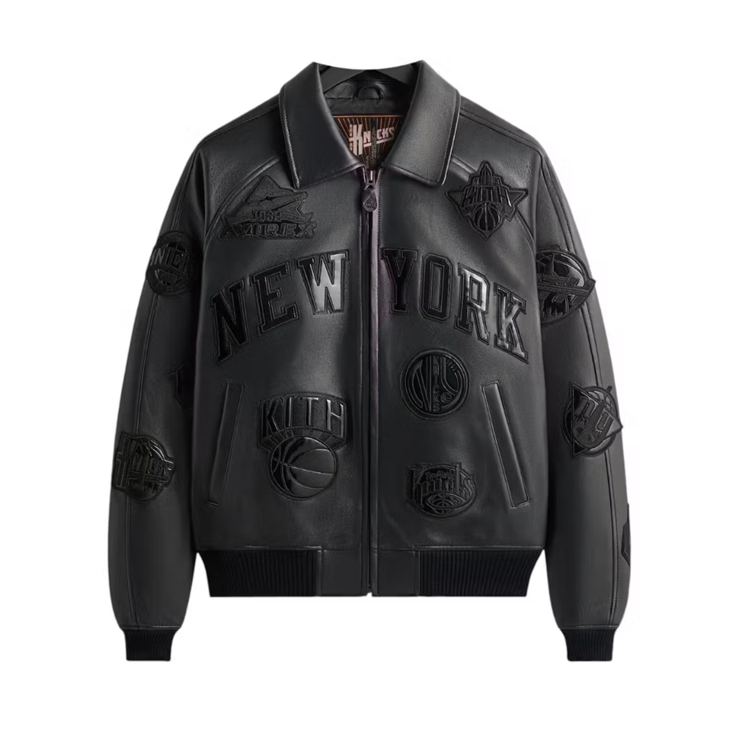 Kith & AVIREX for the New York Knicks Madison Square Garden Icon Jacket Black [USED] - L (Used)