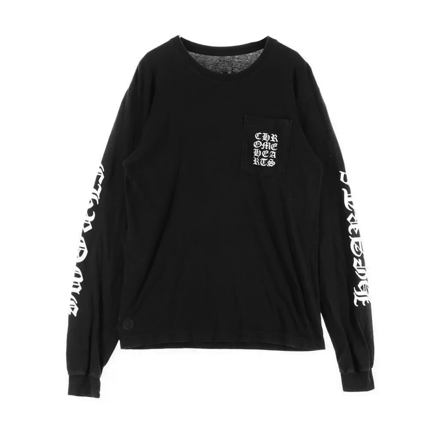 Chrome Hearts Vertical Logo Long Sleeve Pocket Tee [USED] - L (Used)