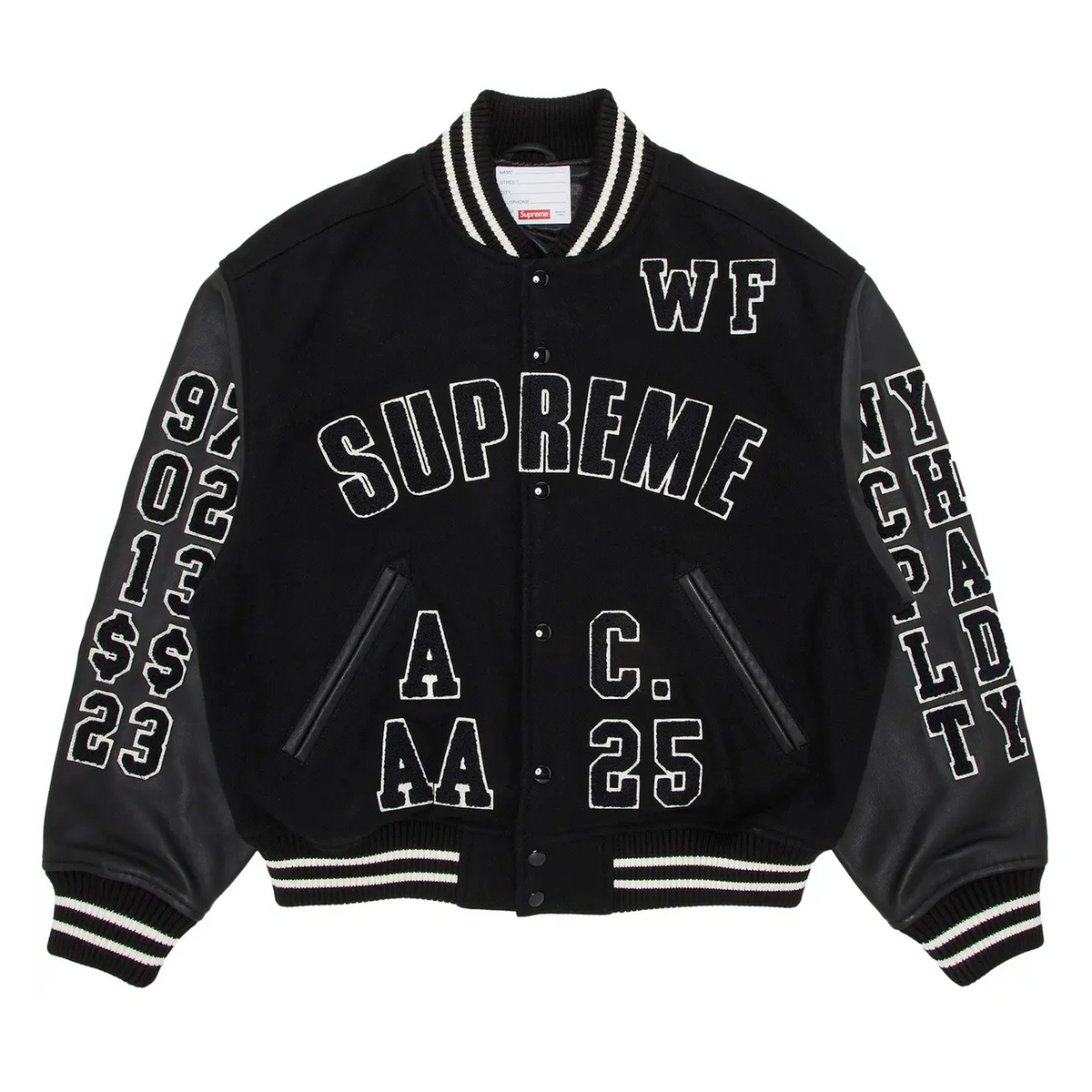 Supreme Praises Varsity Jacket Black – DISTRICT ONE NY