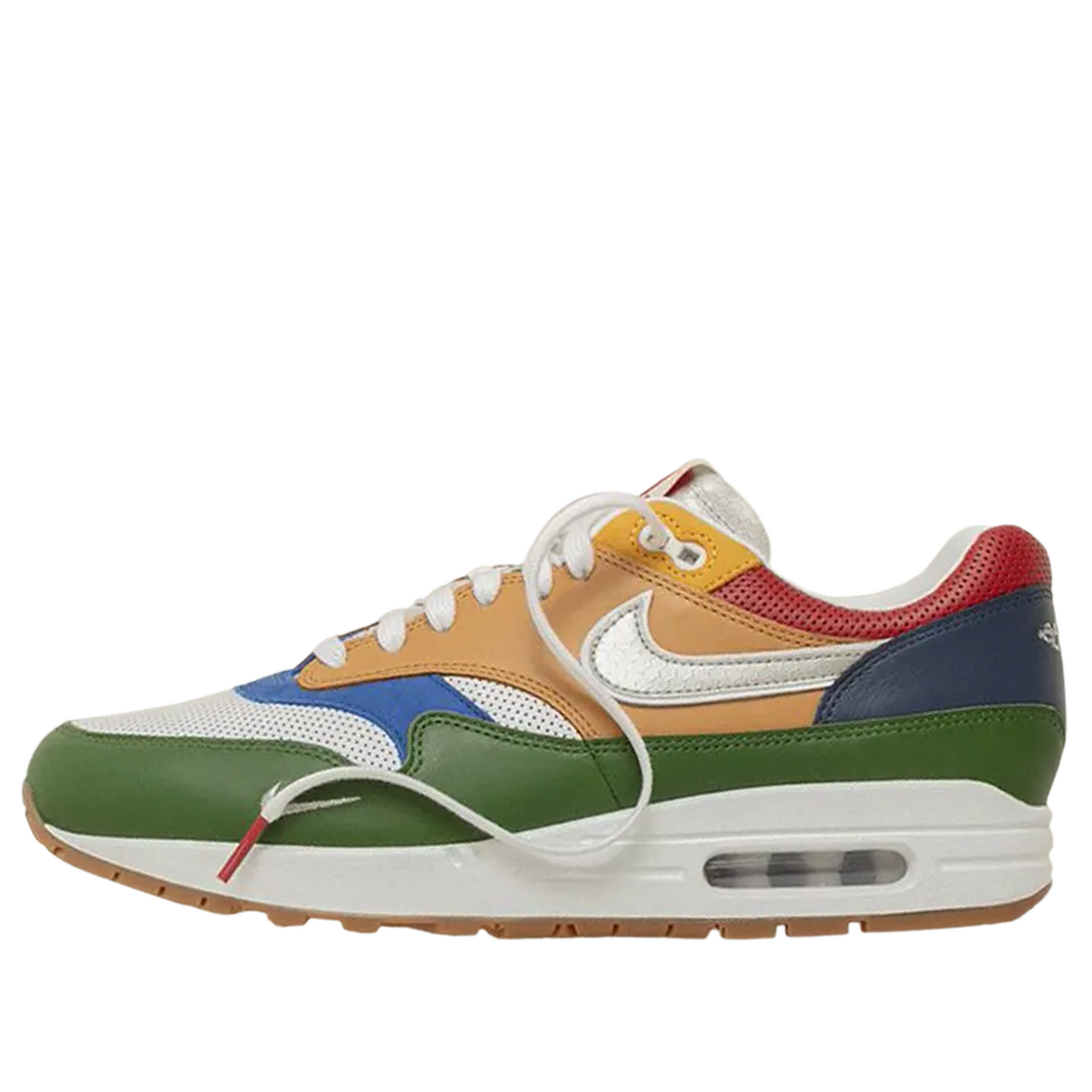 II6235 100 Nike Air Max 1 Premium Goods White Forest Green