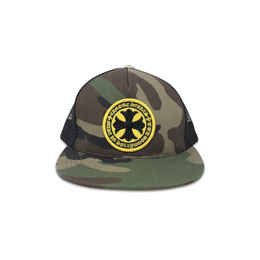 Chrome Hearts Plus Cross Seal Stamp Trucker Hat Camo [USED]