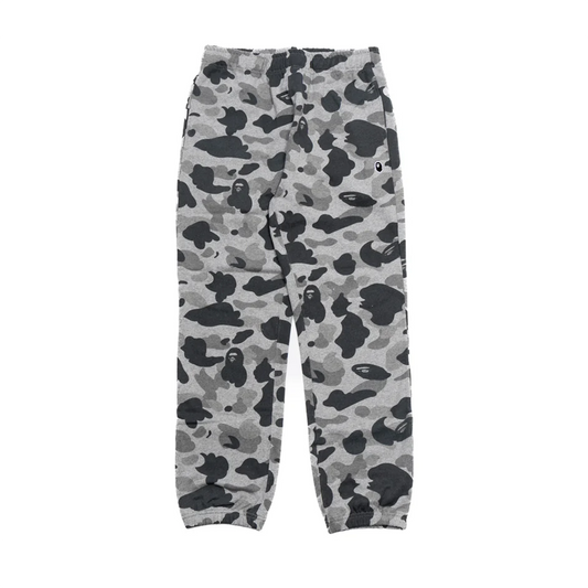 A Bathing Ape Heather Grey Camo Sweatpants