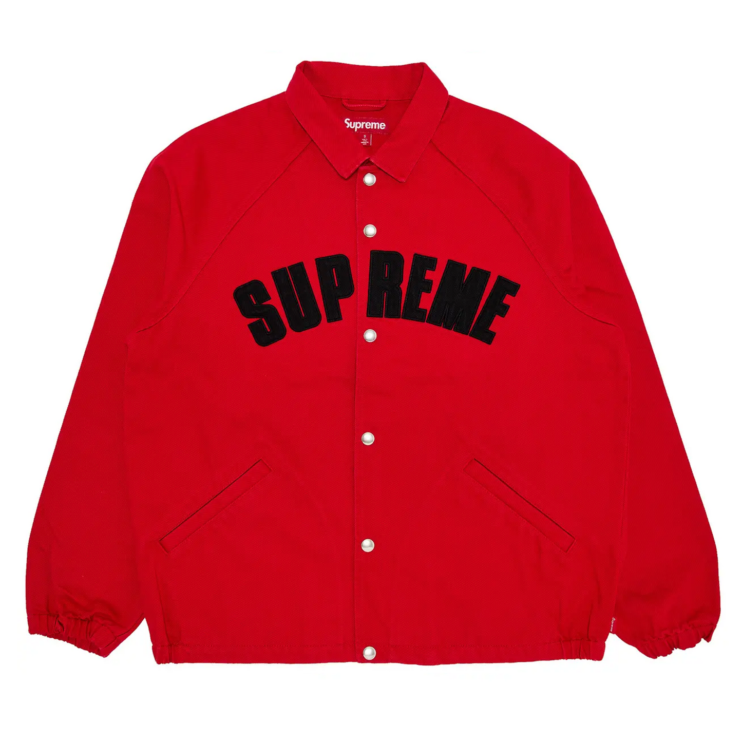 Supreme Arc Denim Coaches Jacket (SS25) Red [USED] - L (Used)